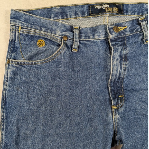 Wrangler Other - Wrangler George Strait Collection Mens Blue Jeans Size 34 1013MGSHD Straight Leg